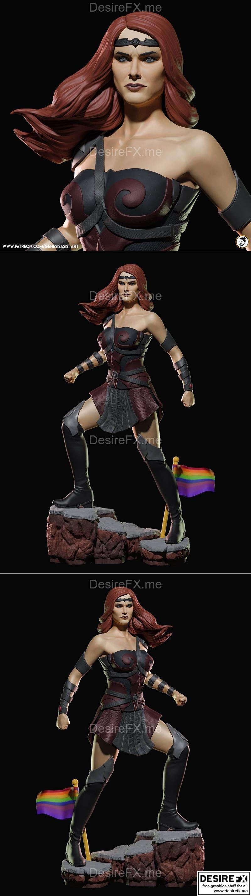 Genesis Art – 皇后玛薇 – 3D打印模型|Genesis Art – Queen Mave – 3D Print Model STL