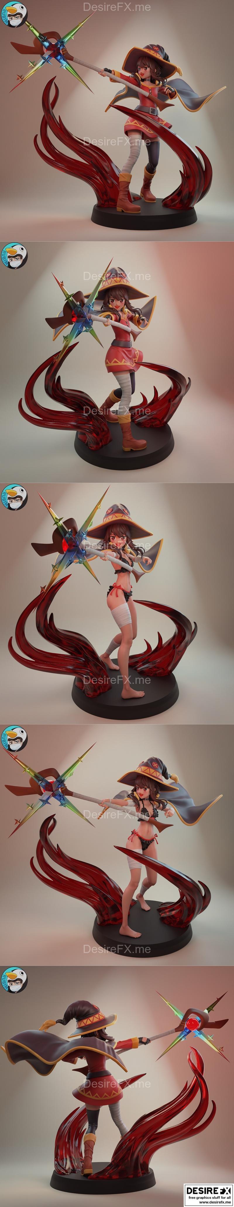 Megumin 3D打印模型|Megumin – 3D Print Model STL