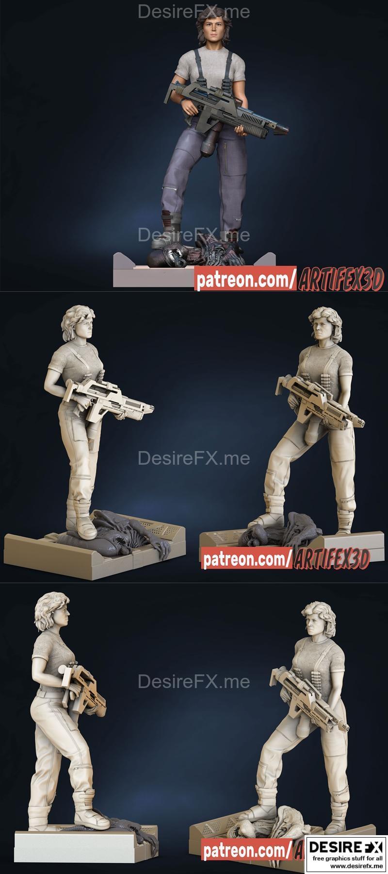Artifex3d - 赫伦·里普利 - 3D打印模型|Artifex3d – Helen Ripley – 3D Print Model STL