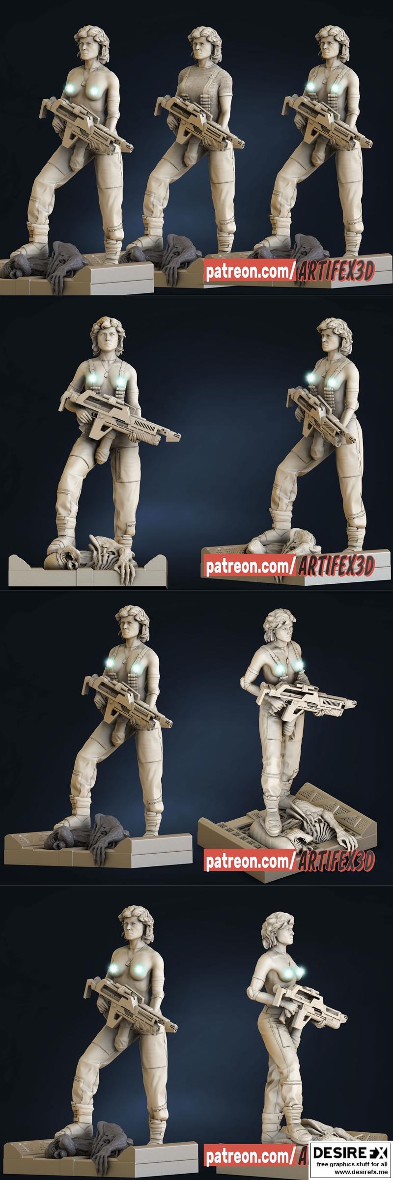 Artifex3d - 赫伦·里普利 - 3D打印模型|Artifex3d – Helen Ripley – 3D Print Model STL