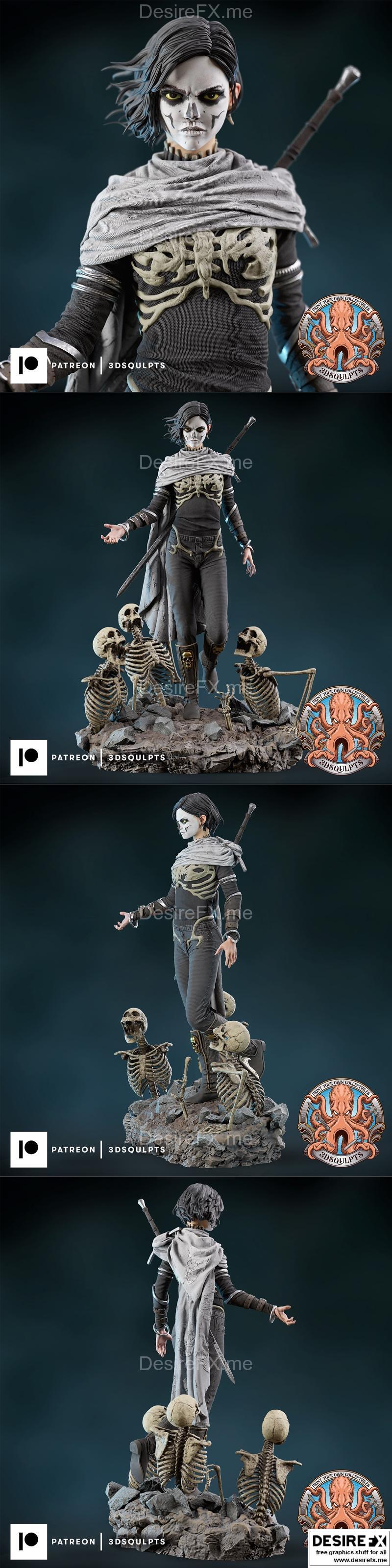 3dsqulpts 作品《Harrow the Ninth》角色3D打印模型|3dsqulpts – Harrow the Ninth – 3D Print Model STL