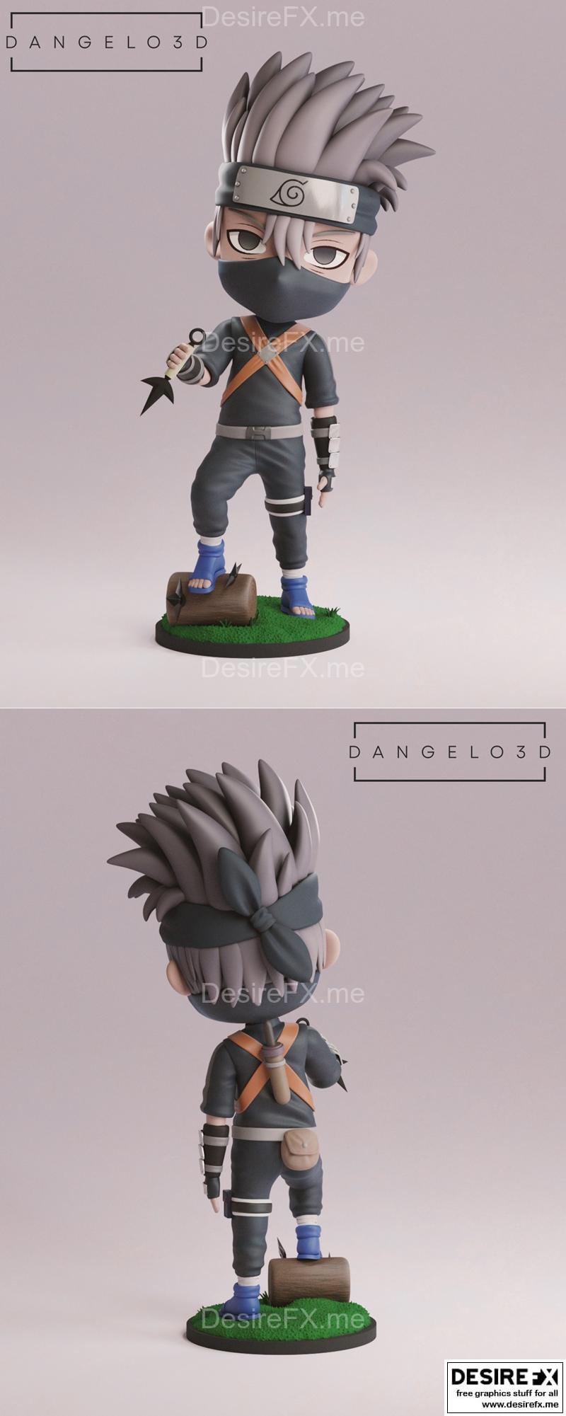 Kakashi 3D打印模型|Kakashi Chibi – 3D Print Model STL