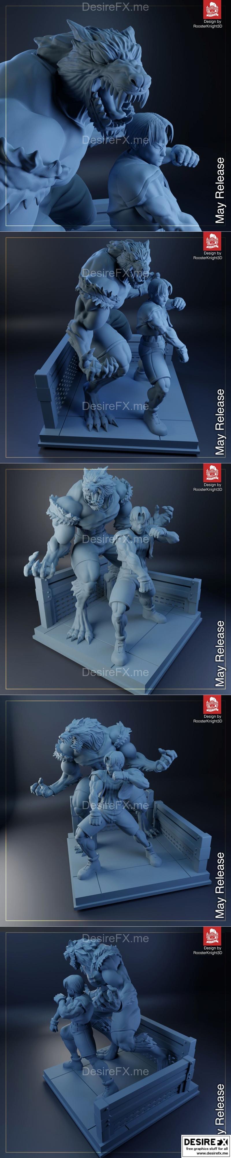 Yugo - 血之鼓动 - 3D打印模型|Yugo – Bloody Roar – 3D Print Model STL