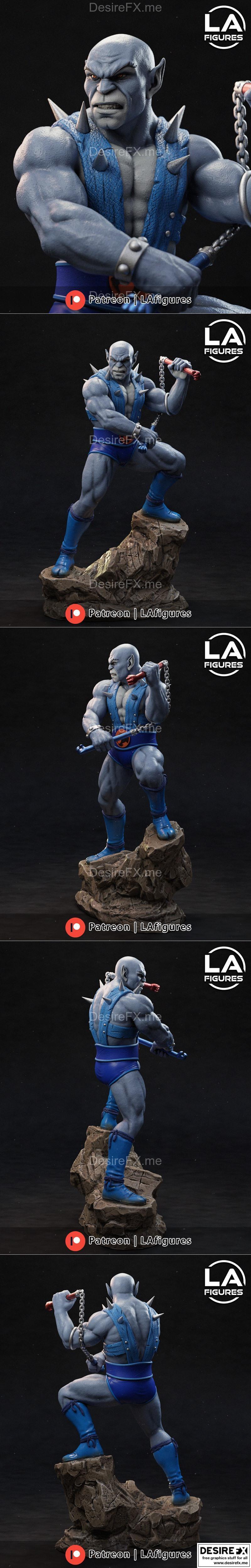 雷霆猫潘托 3D打印模型|L.A. Figures – Thundercats Panthro – 3D Print Model STL
