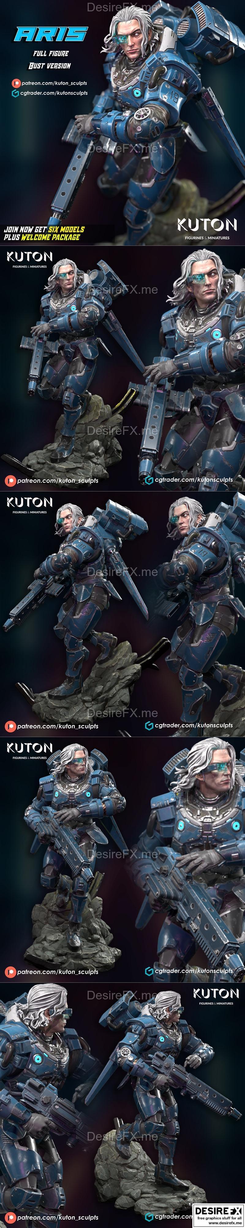 Captain Aris - Kuton - 3D打印模型|Captain Aris – Kuton – 3D Print Model STL