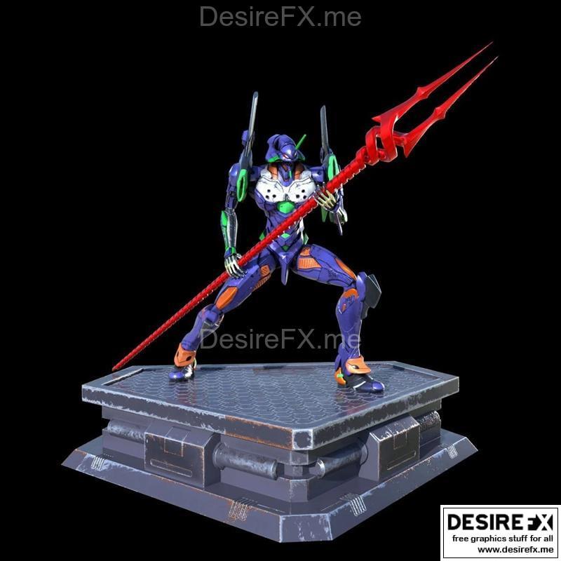 新世纪福音战士 3D打印模型|Evangelion Statue – 3D Print Model STL