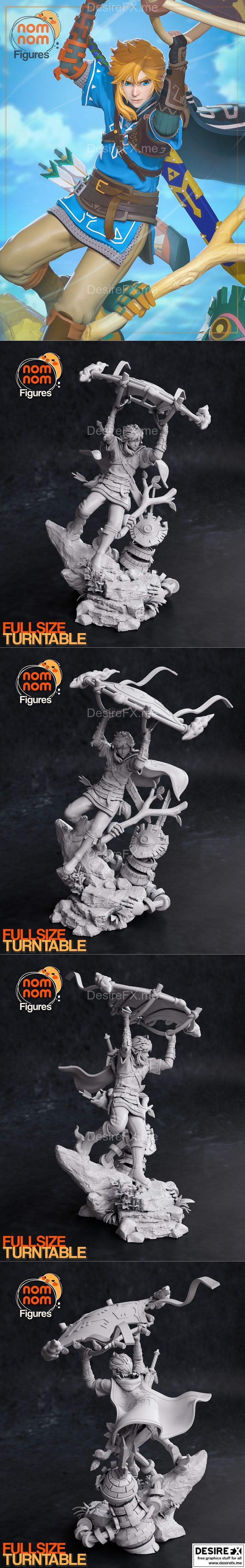 Tears of the Kingdom 3D打印模型 - Nomnom Figures角色收藏款|Nomnom Figures – Link – Tears of the Kingdom – 3D Print Model STL