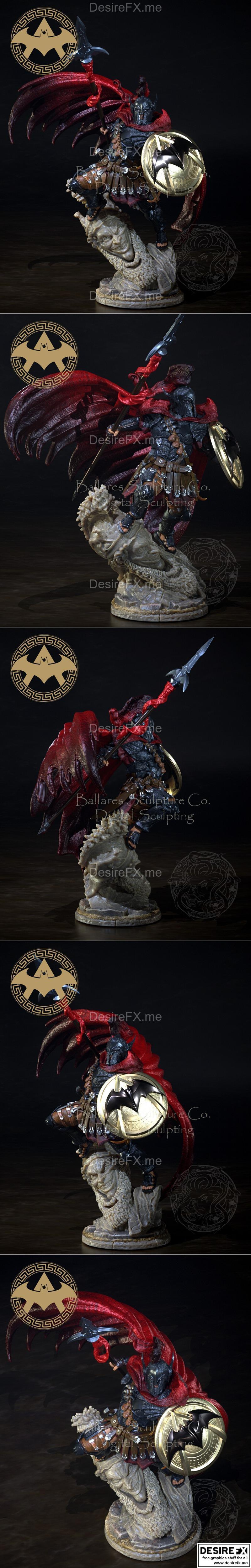 创意鬼才组打造的蝙蝠侠3D打印模型|Spartan Batman by Creative Geek Group – 3D Print Model STL