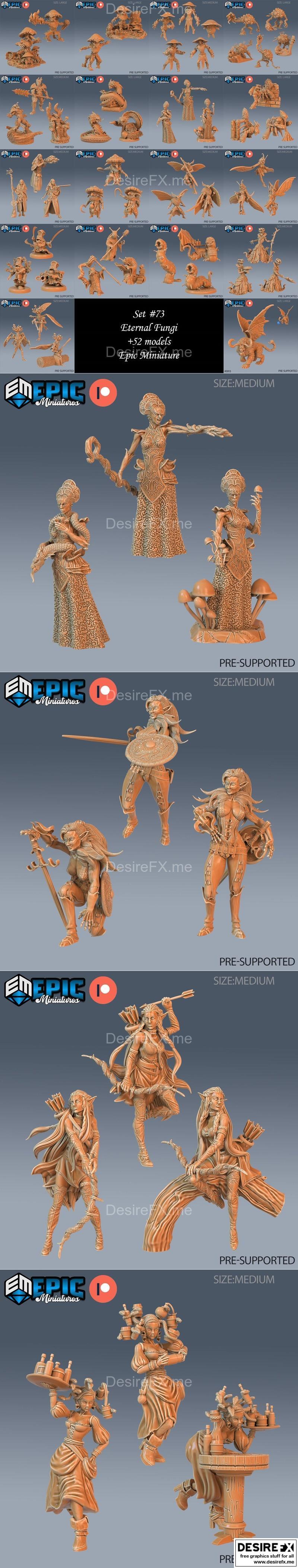 永恒真菌 3D打印模型|Epic Miniatures – Eternal Fungi – 3D Print Model STL