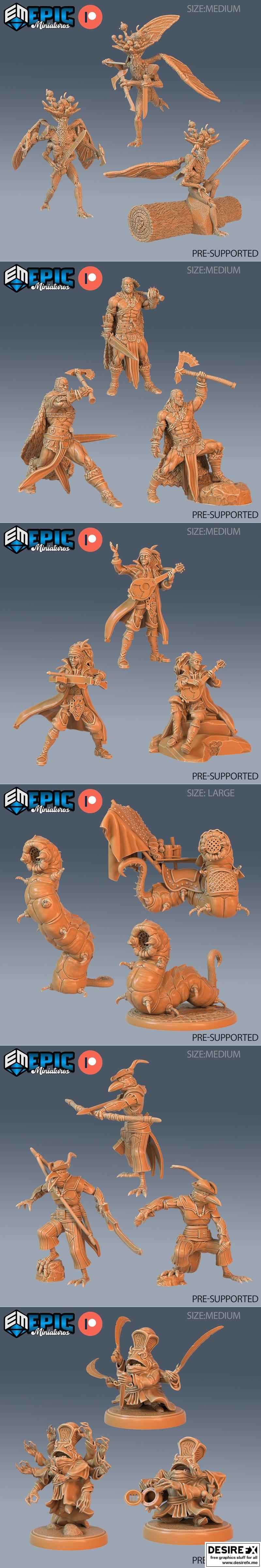 永恒真菌 3D打印模型|Epic Miniatures – Eternal Fungi – 3D Print Model STL