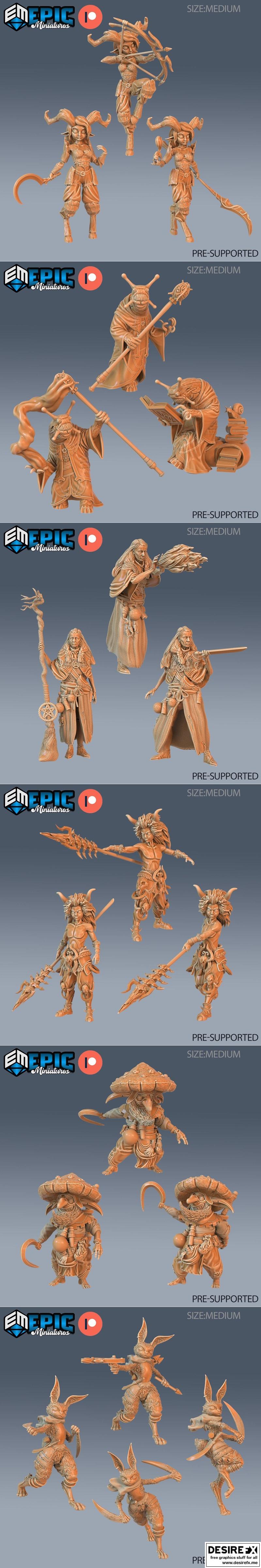 永恒真菌 3D打印模型|Epic Miniatures – Eternal Fungi – 3D Print Model STL