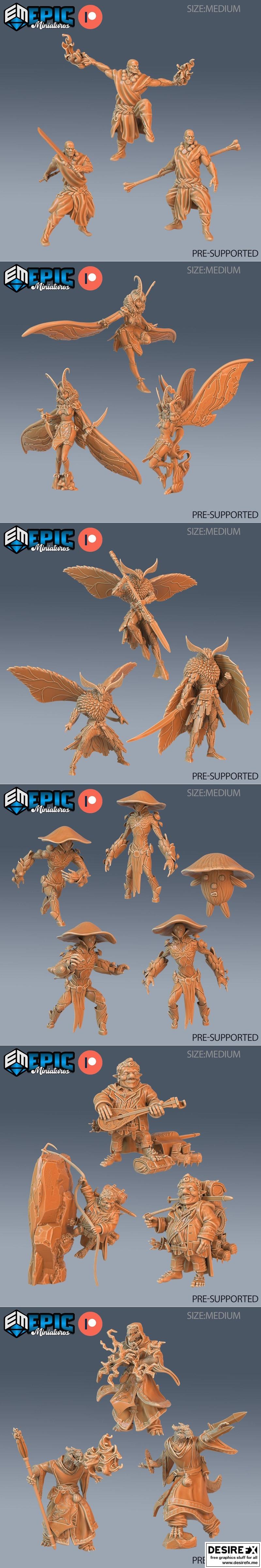 永恒真菌 3D打印模型|Epic Miniatures – Eternal Fungi – 3D Print Model STL