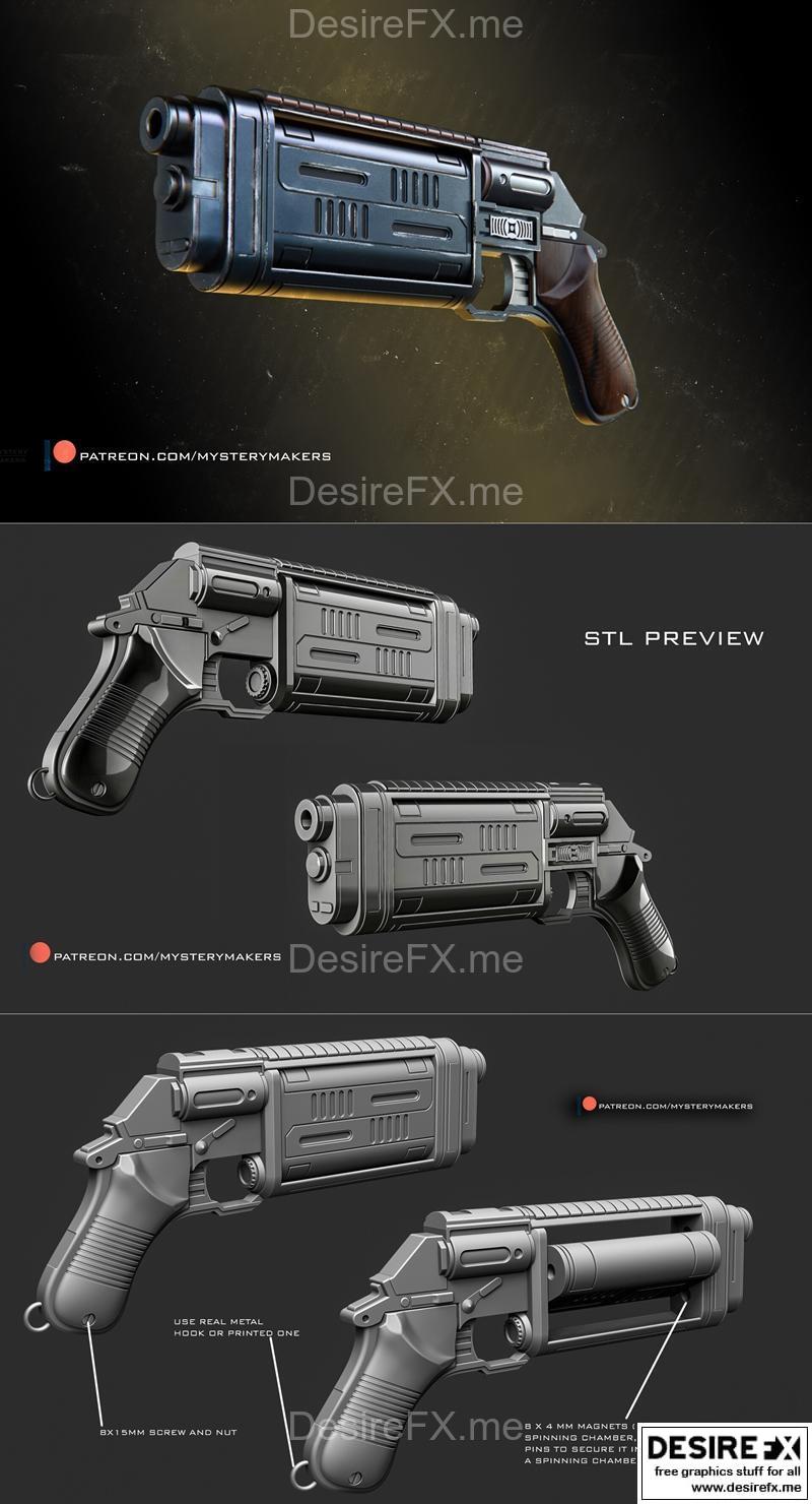 安多·卡西安·布里亚尔手枪 - 3D打印模型|Andor Cassians Bryar pistol – 3D Print Model STL