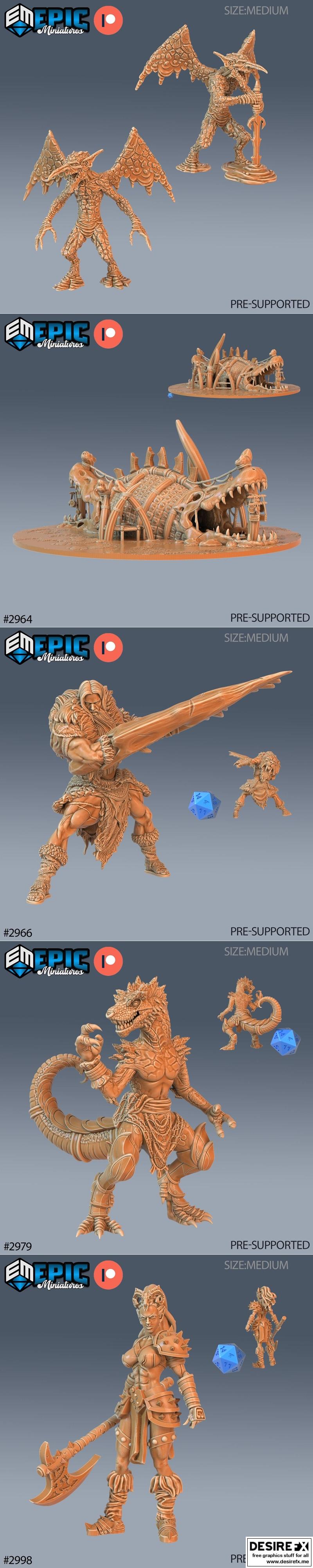 侏罗纪邂逅 3D打印模型|Epic Miniatures – Jurassic Encounters – 3D Print Model STL