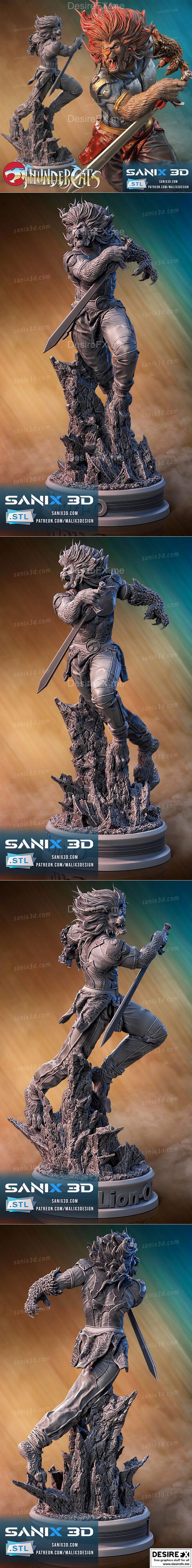 Sanix - 雷电猫 - 狮王奥（Lion-O）3D打印模型|Sanix – Lion-O (Thundercats) – 3D Print Model STL
