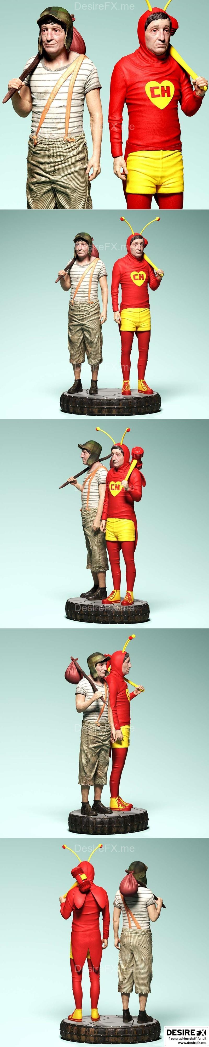 查韦斯 - 查波罗 - 3D打印模型|Chaves – Chapolin – 3D Print Model STL