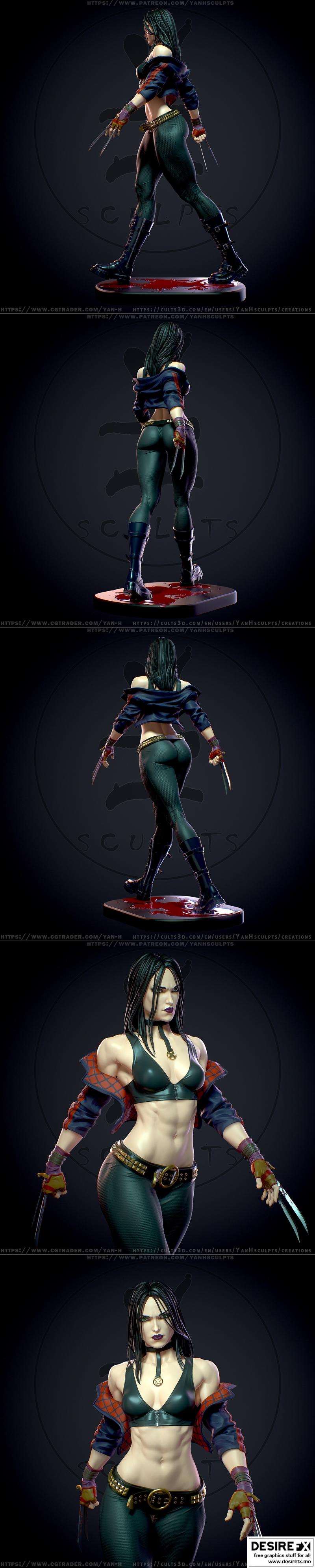 X-23 3D打印模型|X-23 – 3D Print Model STL