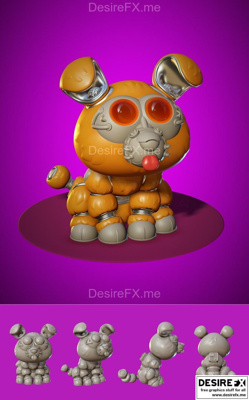 Muffit的3D打印模型|Muffit the Daggit – Battlestar Galactica – 3D Print Model STL