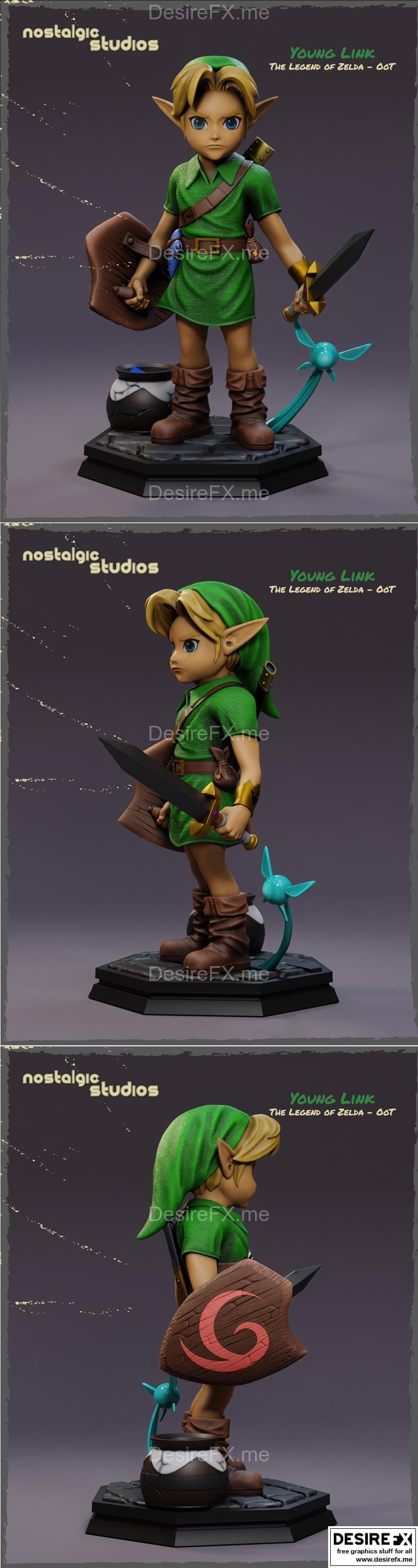 塞尔达传说旷野之息 3D打印模型|Link – Zelda OOT – 3D Print Model STL