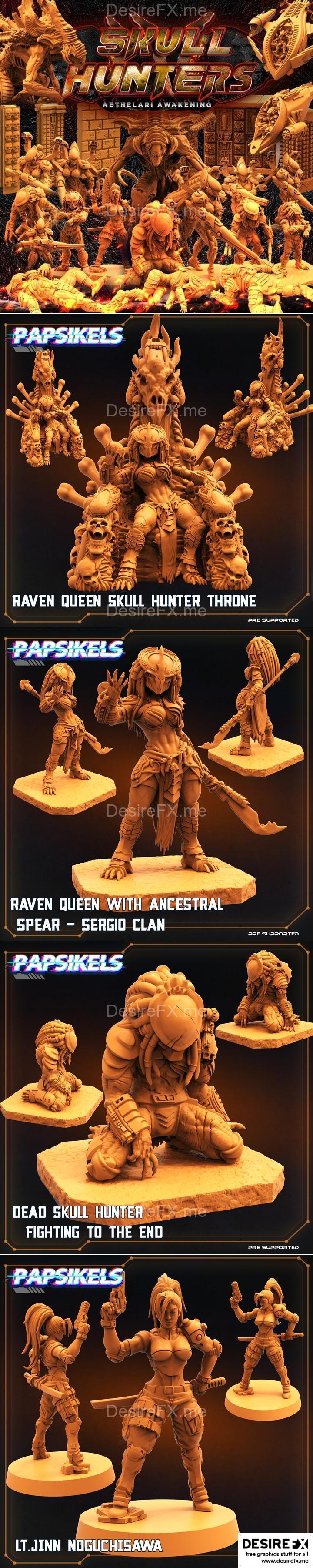 Papsikels Miniatures – Skull Hunters 4 – May 2022 – 3D Print Model STL