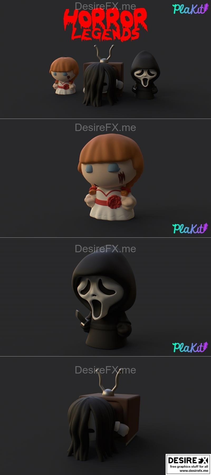 PlaKit - 恐怖传奇 - 3D打印模型|PlaKit – Horror Legends – 3D Print Model STL