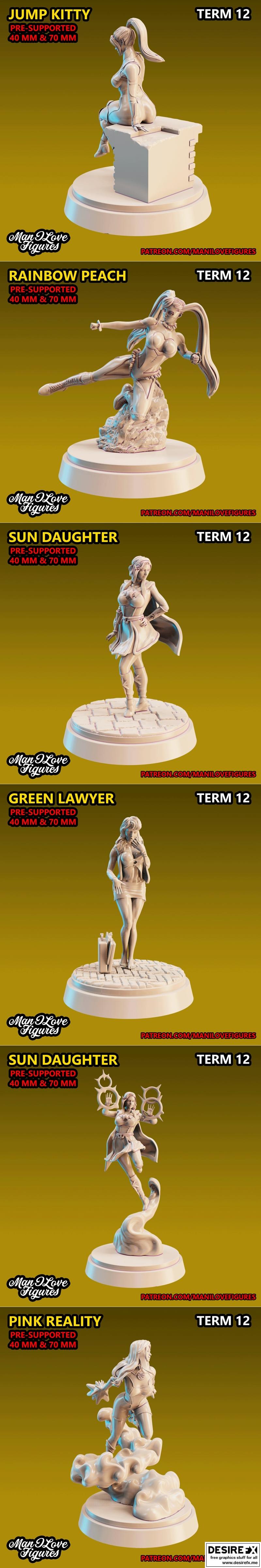 我爱的造型 - 12期 - 3D打印模型 STL|Man I Love Figures – Term 12 – 3D Print Model STL