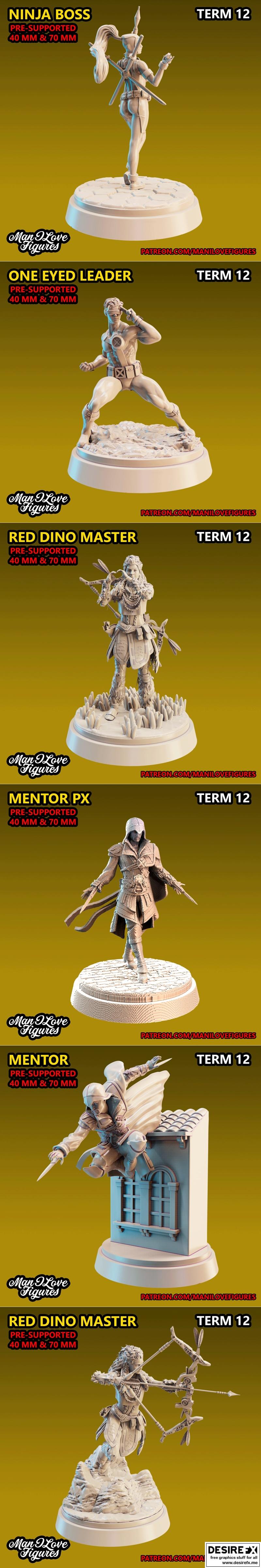 我爱的造型 - 12期 - 3D打印模型 STL|Man I Love Figures – Term 12 – 3D Print Model STL
