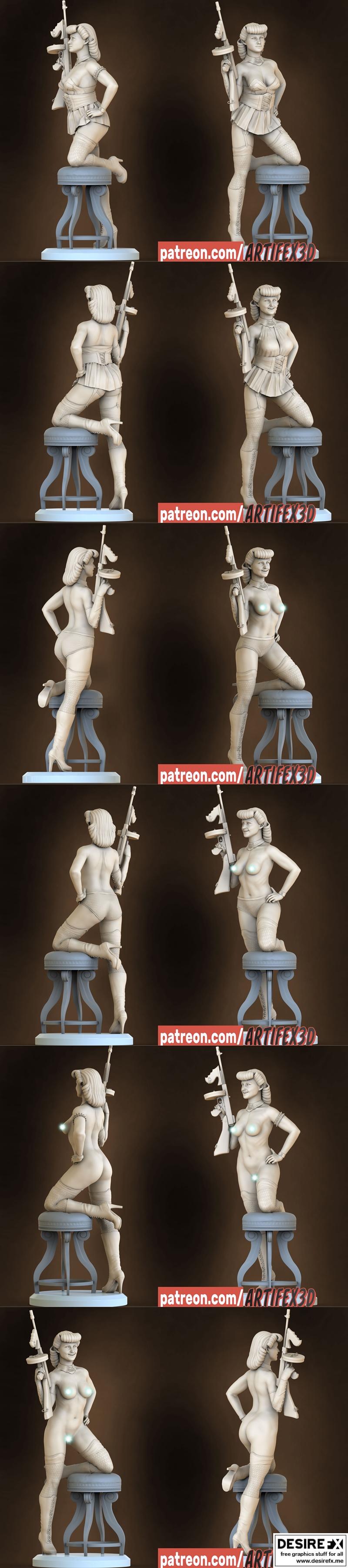萨莉·朱庇特 3D打印模型|Sally Jupiter Watchmen – 3D Print Model STL
