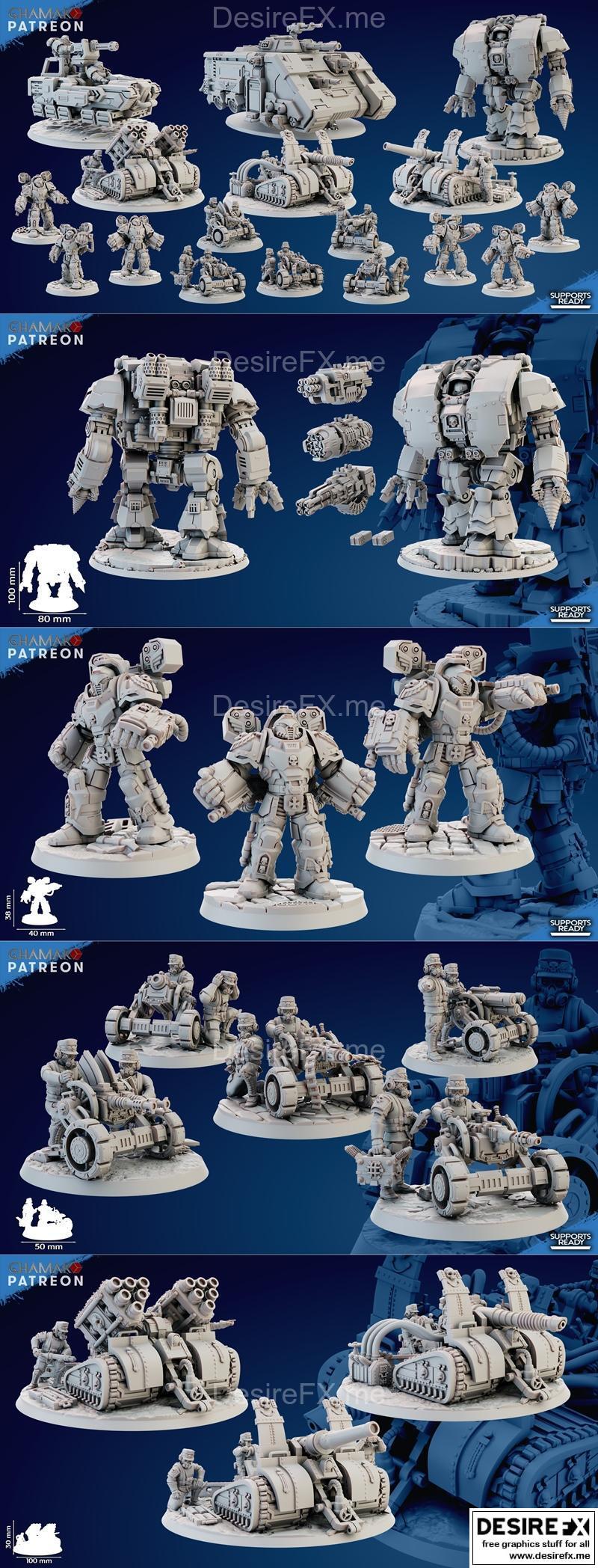 Ghamak 3D打印模型：科幻题材《May 2023》角色设计集|Ghamak Sci-Fi May 2023 – 3D Print Model STL