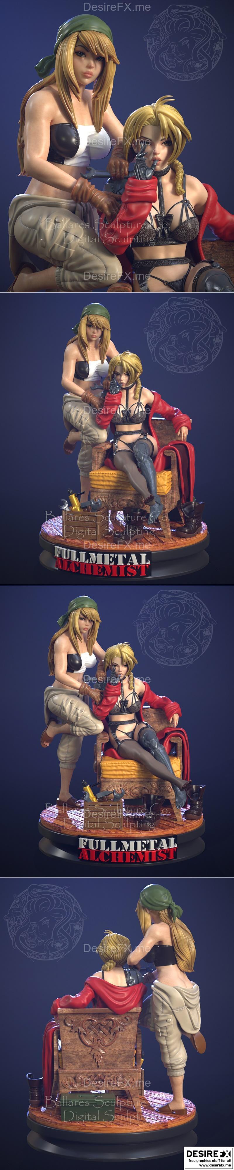 《全金属外壳》艾尔利克兄弟 3D打印模型|Eduard Elric v2 – Fullmetal Alchemist – 3D Print Model STL