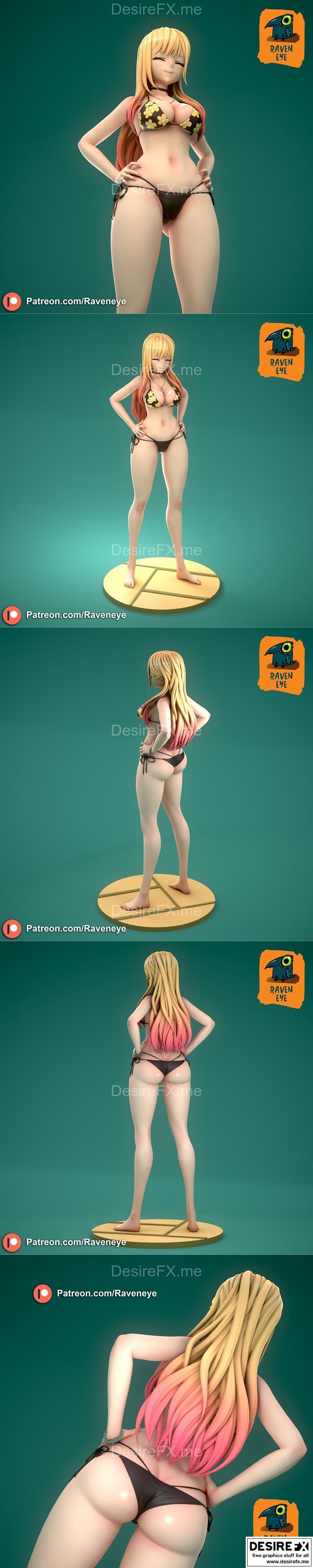 ravens eye 3D打印模型套装|Raven Eye – Marin Kitagawa – 3D Print Model STL