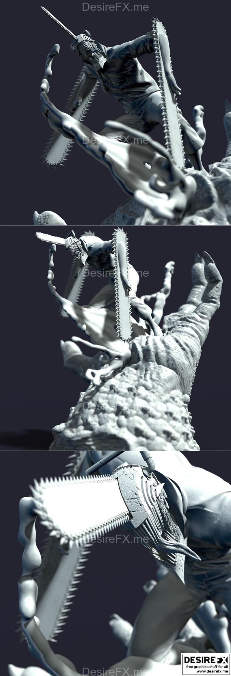 Chainsaw Man 3D打印模型|Chainsaw man – 3D Print Model STL