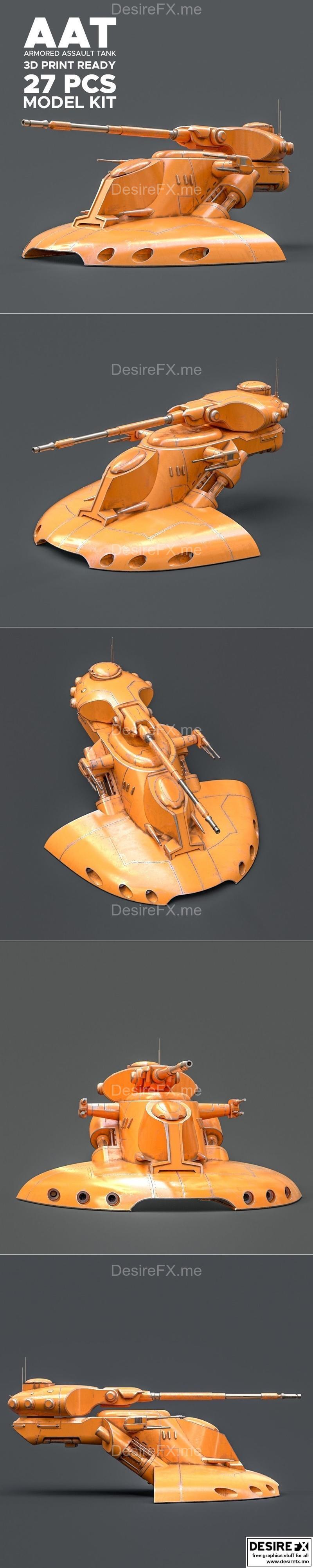 星球大战战车模型 3D打印版|Star Wars AAT Battle Tank – 3D Print Model STL