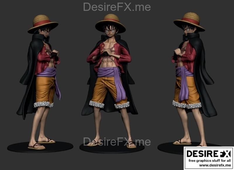 路飞 保暖衣 3D打印模型|Luffy con abrigo – 3D Print Model STL