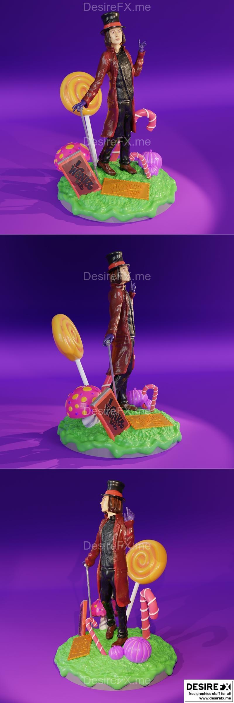 Willy Wonka 3D打印模型|Willy Wonka – 3D Print Model STL