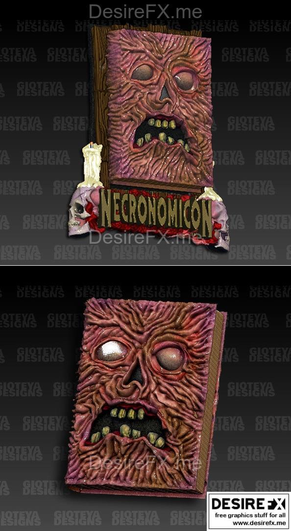 Necronomicon 3D打印模型|Necronomicon – Book of the Dead – 3D Print Model STL