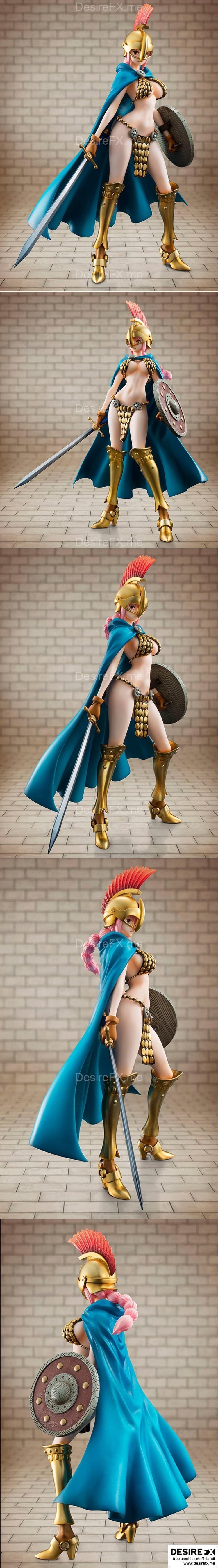 格斗女战士蕾贝卡 3D打印模型|Gladiator Rebecca – 3D Print Model STL