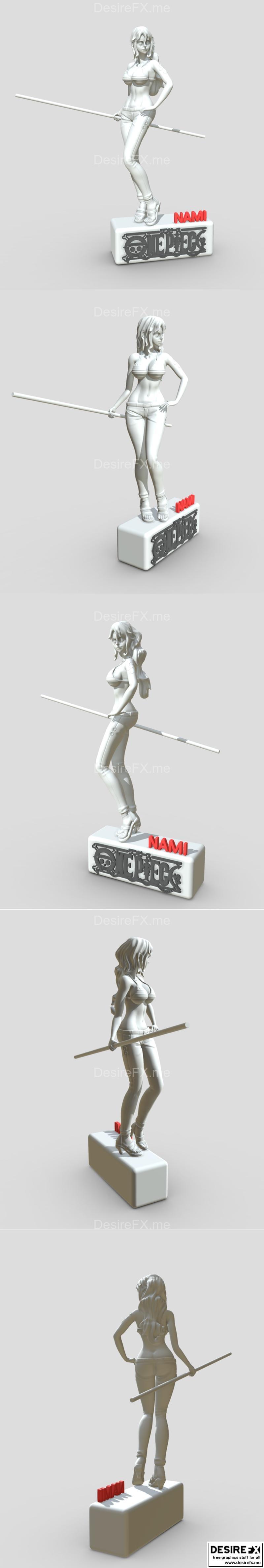 Nami 3D打印模型|Nami one piace – 3D Print Model STL