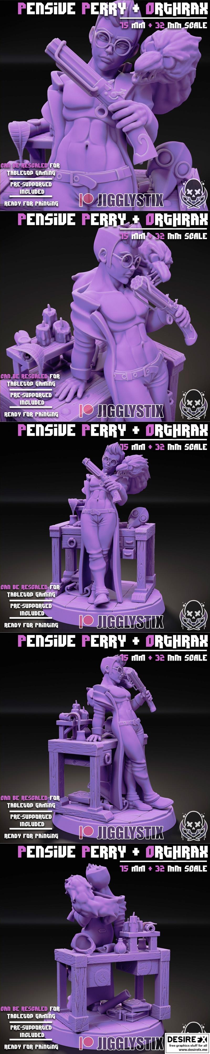 Perry - Jigglystix - 3D打印模型|Perry – Jigglystix – 3D Print Model STL