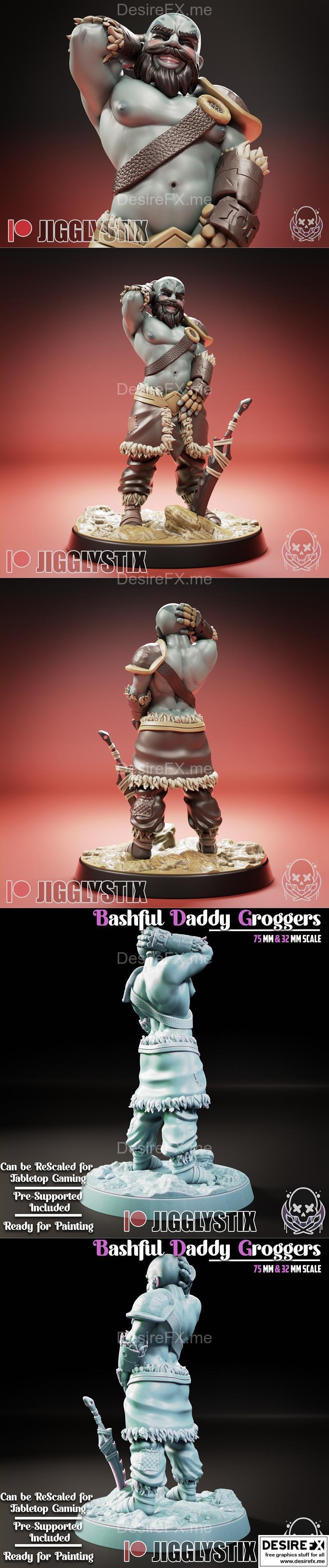 Groggers 3D打印模型：Jigglystix角色可打印造型|Groggers – Jigglystix – 3D Print Model STL
