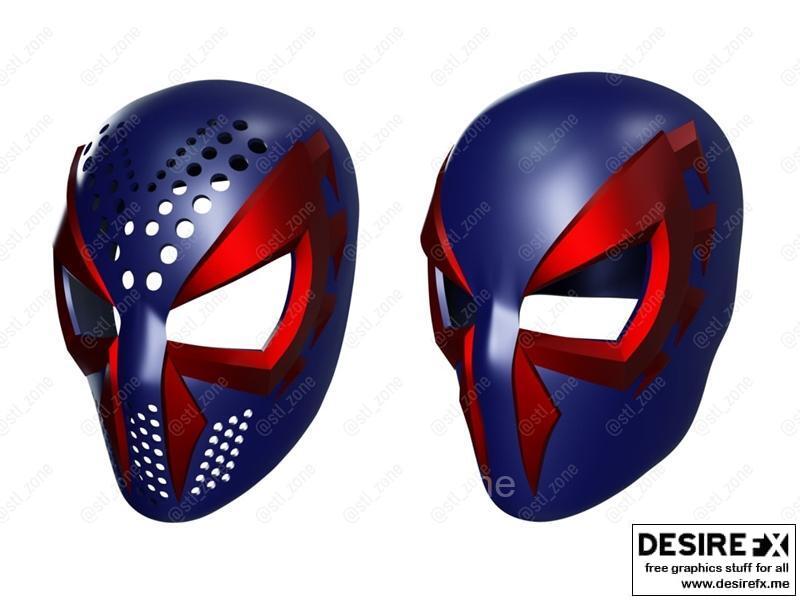 2099蜘蛛侠3D打印头盔模型|Spider-Man 2099 Helmet – 3D Print Model STL