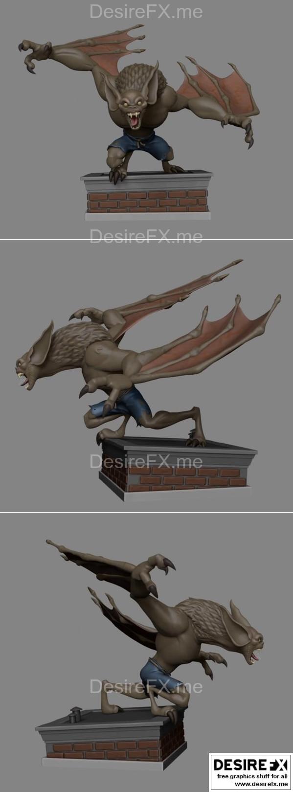曼波 - 3D打印模型|Man Bat – 3D Print Model STL