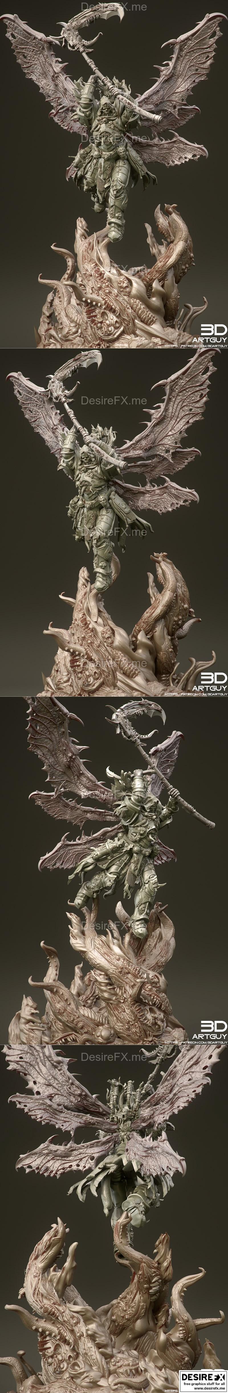 3D打印模型：病态收割者|3DArtGuy – Diseased Reaper – 3D Print Model STL