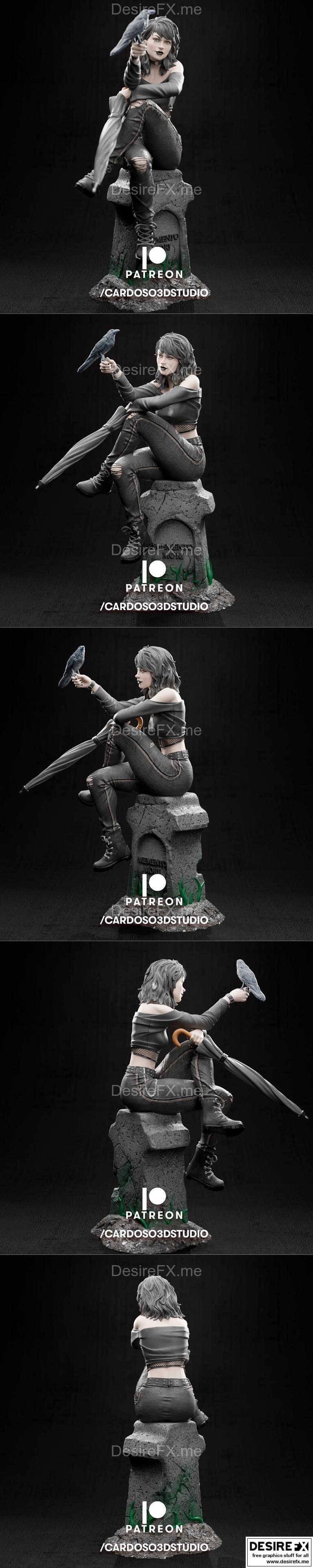 Cardoso3D - 沙人 - 死亡 - 3D打印模型|Cardoso3D – Sandman – Death – 3D Print Model STL