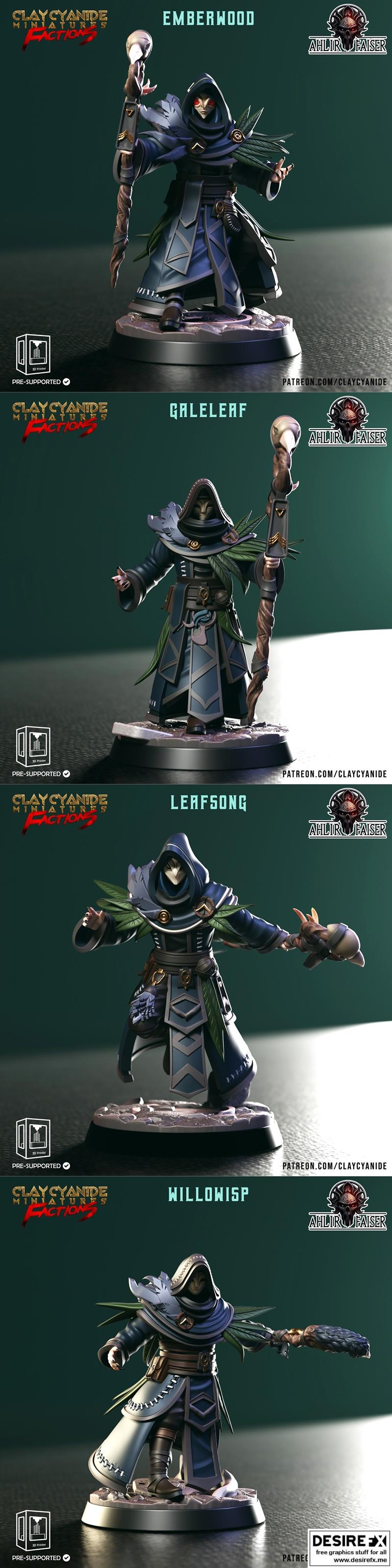 克莱因氰化物迷你模型——阿希尔·费瑟尔|Clay Cyanide Miniatures – Ahlir Faiser – 3D Print Model STL