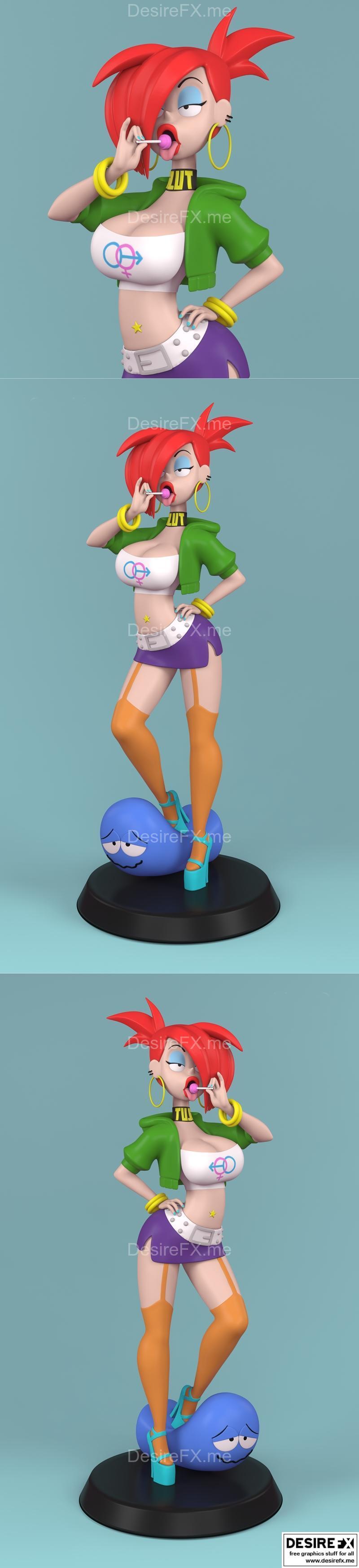 虚构弗兰基模型-3D打印雕塑-Stl文件|Imaginary Frankie Figure – 3D Print Model STL
