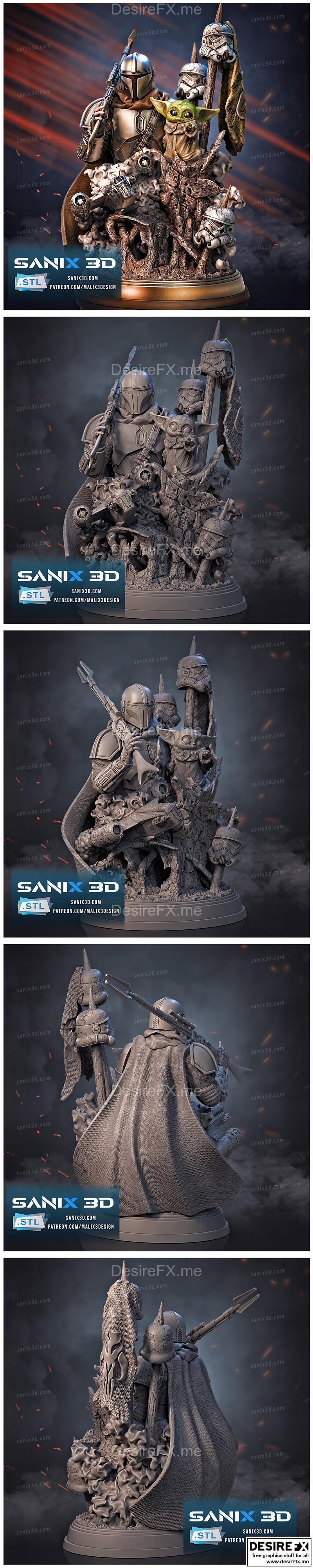 Sanix - 舒尔特 - 3D打印模型|Sanix – Mandalorian – 3D Print Model STL