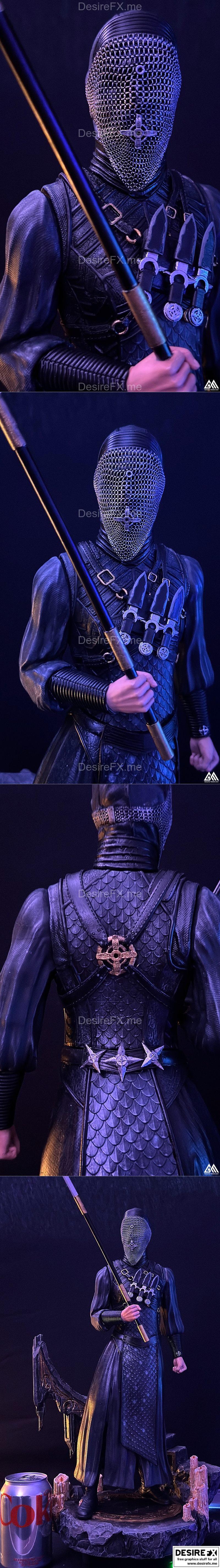 战士修女 3D打印模型|Warrior Nun – 3D Print Model STL