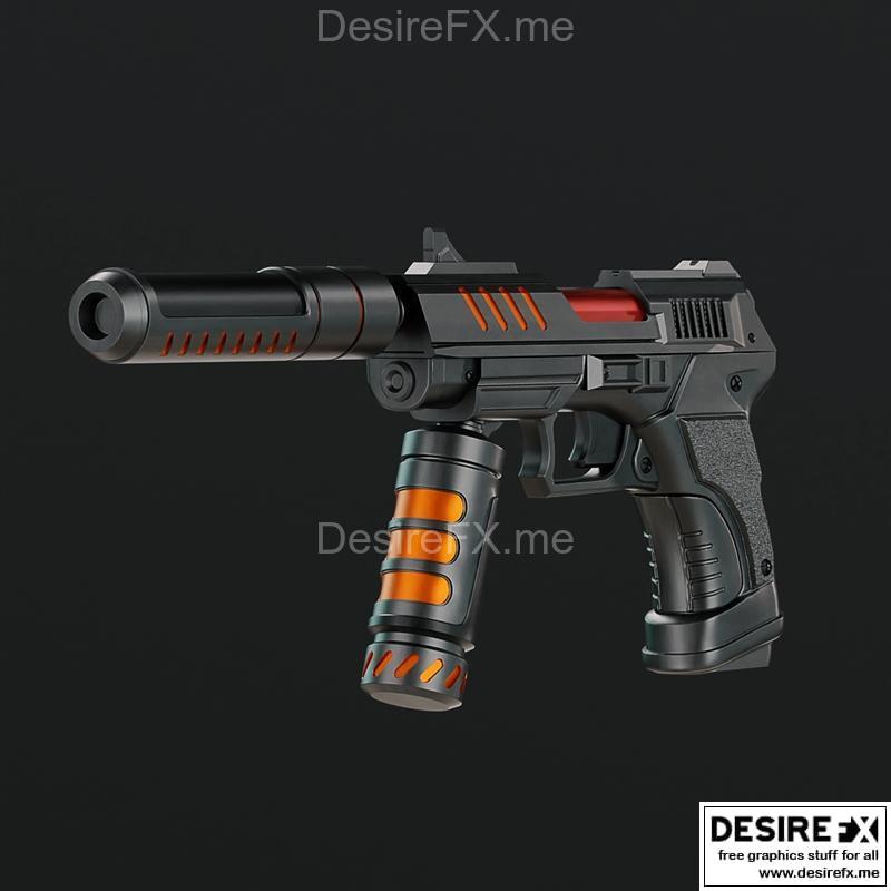 星爵漫画枪 3D打印模型|Star Lord Comic gun – 3D Print Model STL