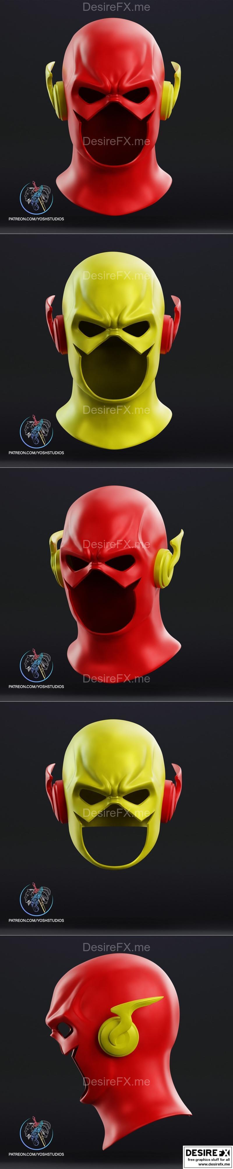 Yosh Studios - 经典Flash遮罩 - 3D打印模型|Yosh Studios – Classic Flash Mask – 3D Print Model STL